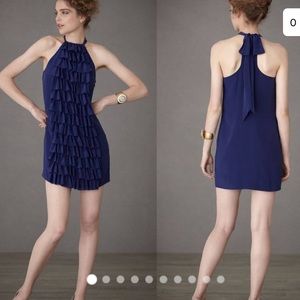 ✨SALE✨Va et vien for Anthropologie ruffle cocktail dress